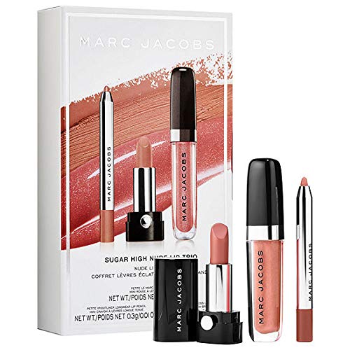 MARC JACOBS BEAUTY Cream and Sugar Nude Lip Trio Set: Lipstick, Lip Liner and Lip Gloss