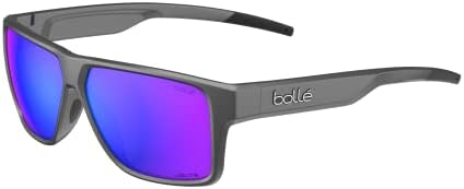 Bolle - TEMPER, Titanium Matte, Volt Ultraviolet Polarized, Medium-Large, Sunglasses, Unisex, Adult