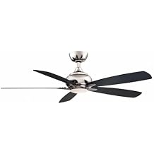 Fanimation Doren 52 inch Indoor Ceiling Fan with LED Light Kit - Polished Nickel