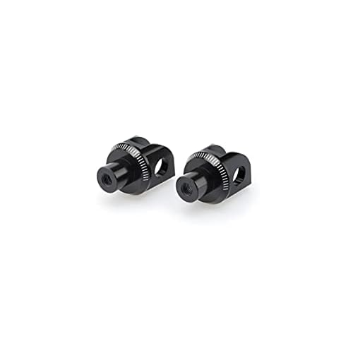 Puig 6449N Black Pilot Footpeg Adapter - Pair