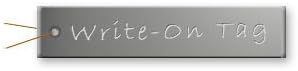Aluminum Write-On Tags