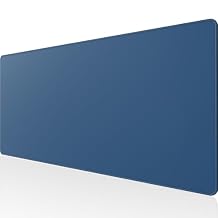 KTRIO Large Gaming Mouse Pad Desk Mat, Superior Micro-Weave Cloth, Non-Slip Rubber Base, Stitched Edges, Water-Resistant, for Gamer, Office & Home, 31.5 x 15.7 Inch,Navy Blue