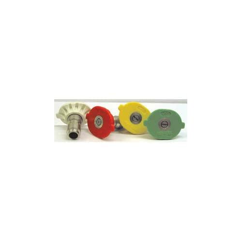 MTM Hydro-Hydrojet 17.0142 4000 PSI Quick Connect Nozzle 0, 15, 25, and 40 Degree 4-Pack 2.0