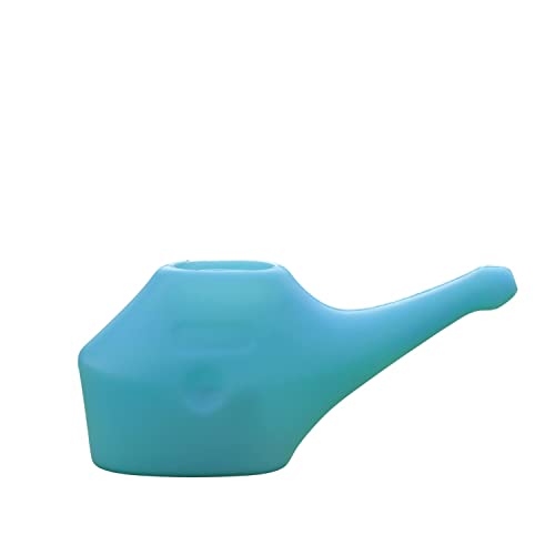 ANCIENT IMPEX Travelers Plastic Neti Pot for Nasal Cleansing (Blue) Compact & Travel-Friendly Neti Pot for Sinus Relief, Congestion & Allergy Care