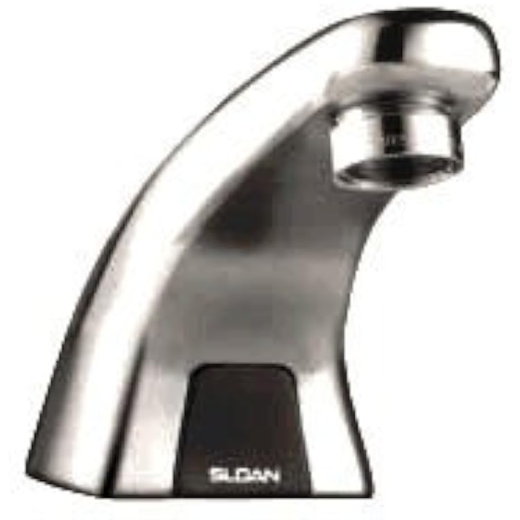 Sloan ETF610 8 P ADM Chrome Plated Brass, Sensor Activated, Pedestal Electronic Hand Washing Faucet f, Chrome