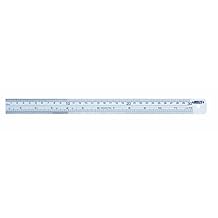 INSIZE 7110-1500 Steel Rule, 60"/1500 mm, Graduation 1/64", 1/32", 1/16", 0.5 mm, 1 mm