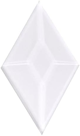 Beveled Glass 1-1/2 Inch X 2-1/2 Inch Diamond for Stained Glass - 30 Pieces
