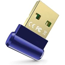 Bluetooth Adapter for Desktop PC, Plug & Play 5.3 USB Mini EDR Dongle Receiver & Transmitter for Laptop Computer Compatible with Headphones Keyboard Mouse Only Windows 11/10/8.1 (Blue)
