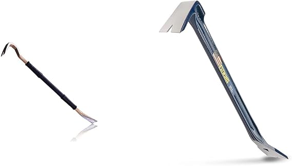 Spec Ops 30" Wrecking Crowbar, Pry Bar Ends Bundle with Estwing 18" I-Beam Pry Bar with Extreme Leverage Design