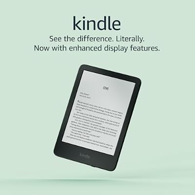 New Amazon Kindle (16 GB) - Lightest and most compact Kindle, with glare-free display, faster page turns, adjustable front light, and long battery life- Without Lockscreen Ads - Black + 3 Months Free Kindle Unlimited (with auto-renewal)