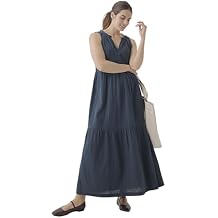 Pact Organic Cotton Women's Ruffled Maxi Dress