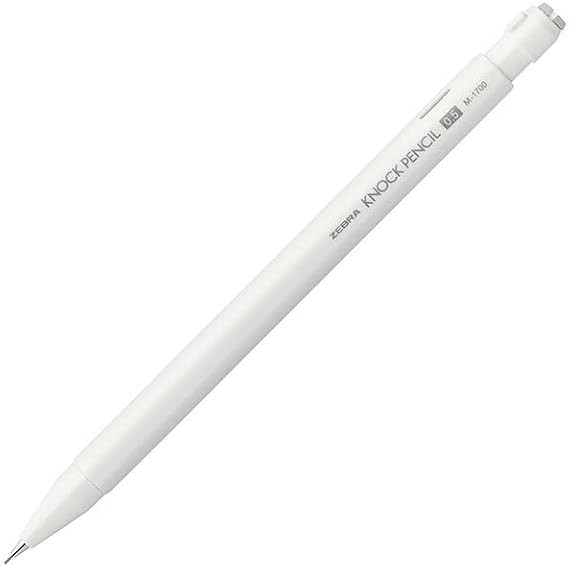 Zebra Knock Mechanical Pencil • 0,5 mm • Beyaz [M-1700]