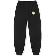 Boys Joggers Pants Cotton Pull On Elastic Waistband Lightweight Sweatpants for Toddler Kids Boys 3-8 Y