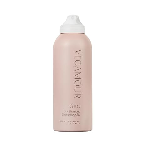 VEGAMOUR GRO Dry Shampoo, Volumizing Dry Shampoo Spray Formulated Without Benzene, Supports Thicker Fuller Looking Hair, Natural Citrus Scent