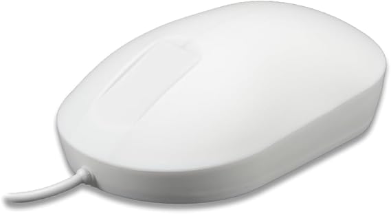 PUREKEYS Medical Mouse Touch Scroll USB-Cabled White