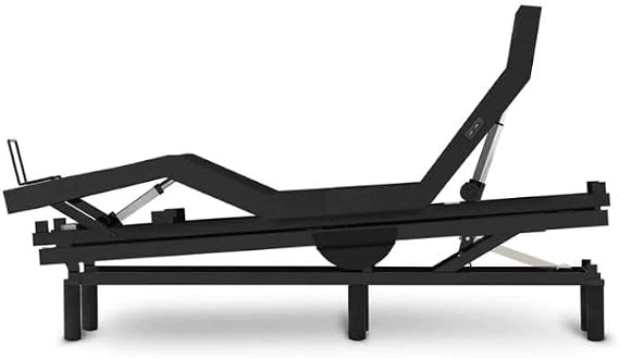 Glideaway Motion 600 Adjustable Bed with Elevation Kit (King- one Piece) -Black