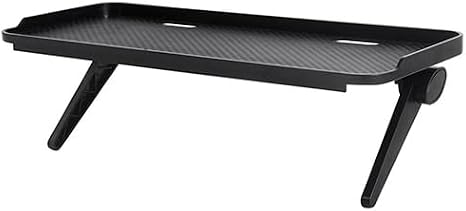 Display Board with Storage Shelf, Display Top, Monitor Shelf, Monitor Top Organizer, Convenient Item, Small Item Storage, Easy to Install, No Tools Required, Adjustable Installation Angle, Black