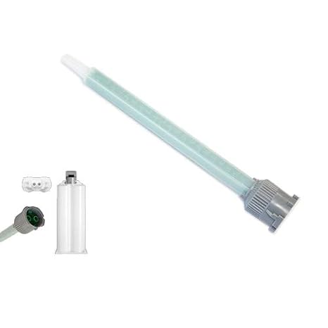 Green EPX Mixing Nozzles 5-Pack-fits 3M 50ml Duo-Pak Adhesive Cartridges (Longer 24-Element, 4.5in, 1:1 & 2:1 ratios)