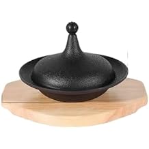 Baking Enameled Cast Iron Dutch Oven Heavy-Duty Grill Pan Braising/Roasting Crown Skillet Enamel(Small 18 cm)