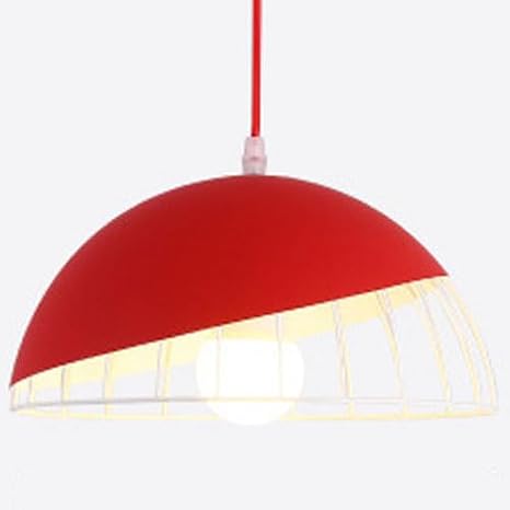 Flush Mount Lighting Fixtures, Nordic Industrial Style Iron Art Pendant Lamp, E27 Light Source Single Head Chandelier, Restaurant Living Room Balcony Decoration Hanging Light
