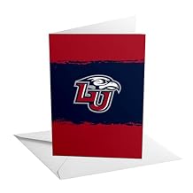 Desert Cactus Liberty University 5x7 Inch Greeting Card Flames Single Folded Cardstock with Envelope Party Celebration Officially Licensed (5x7 Card B - Congrats)