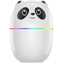 Small Humidifiers for Bedroom,250ml Easy To Fill and Clean,Quiet Ultrasonic Mini Humidifier with 2 Mist Modes and Color Nightlight,Auto Shut-Off Portable Humidifier for Nursery Home Plants Indoor
