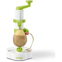 Starfrit Rotato Manual Peeler - Include 4 Spare Blades and Thumb Knife - Peel in Seconds with one Easy Motion Potatoes, Apples and Citrus