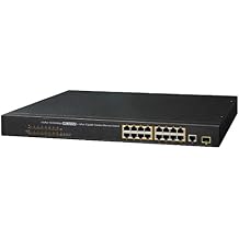 Lorex 16 Port PoE+ Switch for IP Security Camera Systems, Power Over Ethernet Switch for High Speed Transmission, Adds 16 Channels to Existing NVR, 220W Total Power, 1 Gigabit