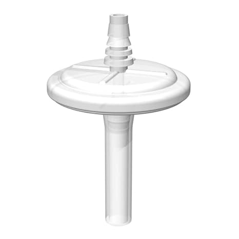 Hydrophobic PTFE Inline Vent Filters for Carboys and Containers, 0.22um, 3/8" Silicone Tubing, Non-Sterile, (Pack of 2)