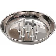 Stainless Steel Agarbatti Stand with Plate Stainless Steel Incense Holder (Silver)