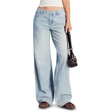 PacSun Women's Casey Low Rise Baggy Jeans Dark Indigo Tint