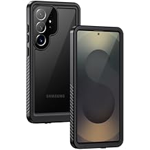 Lanhiem for Samsung Galaxy S25 Ultra Case, IP68 Waterproof Dustproof, Built-in Screen Protector, Rugged Full Body Shockproof Protective Cover for Galaxy S25 Ultra 5G 6.9 Inch, Black