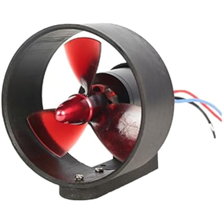 12-24V Underwater Thruster, Brushless Motor Underwater Thruster Propeller, 600W Brushless Motor with CW 3-Blade Nylon Propeller, for RC Ship Boat, Paddle BoardsCW