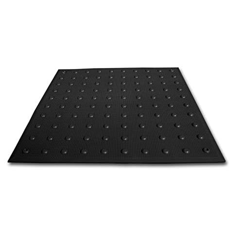 UltraTech 0756 - 2x 2 Urethane Retrofit Ultra-ADA Warning Pad with Raised Truncated Dome Design, Black