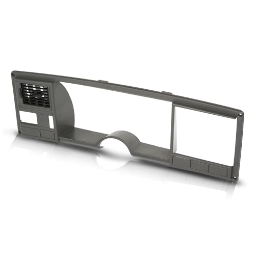 PIT66 Speedometer Dash Bezel Trim Compatible with Chevy Silverado GMC Sierra Truck 1988-1994 Gray Dashboard Cover