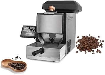 Home Coffee Roaster Machine, 200g Capacity with 9 Pre-Set Roasting Profiles, Includes Coffee Bean Tray & Filter