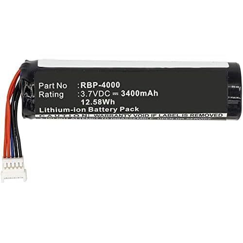 cs batteryReplacement Battery 3400mAh for Datalogic GM4100 GM4130 GM4400 GM4430, GBT4400 GBT4430 GM4100-BK-433Mhz Gryphon RBP-GM40 GM4100