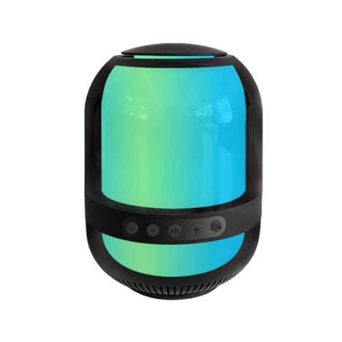 Portable Speaker, TWS Pairing, Built-in Mic with 8 Modes RGB-Lights for Home Outdoor