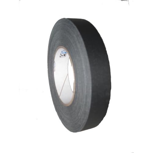 Pro Gaff Gaffers Tape 1 and 2 inch Widths, 17 Colors Available, 1 inch, Black