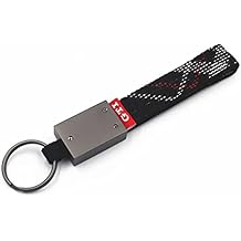 Key Chains High Quantity Oxford Cloth Keychain, Holder Titanium Scottish Metal Car Key Rings for Man and Women 1Pcs Black
