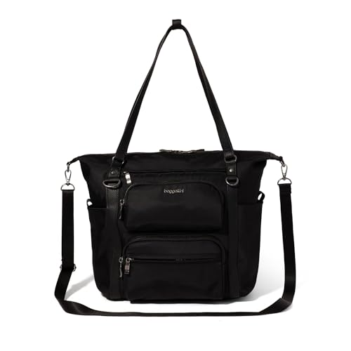 Baggallini, Womens, Nolita Small Convertible Backpack, Black Twill, One Size