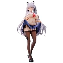 QAHEART Anime Alvina-chan Figure Statue Model, 24cm Uniform Style Manga Figure Sculpture Handmade Collectible Desktop Display Decoration Gift for Fans
