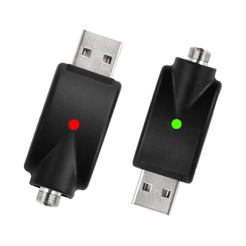 diymore USB Thread Cable,Smart Charger Cable,Smart USB Charger Cable Adaptor with LED Indicator,Overcharge Protection Adapter with LED Indicator Adapter for Wireless Soldering Iron 2Pcs