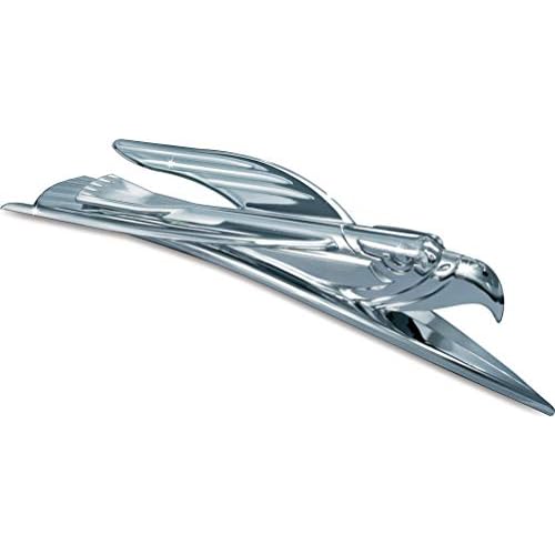 Kuryakyn 7333 Motorcycle Accent Accessory: Front Fender Deco Eagle Ornament, Chrome