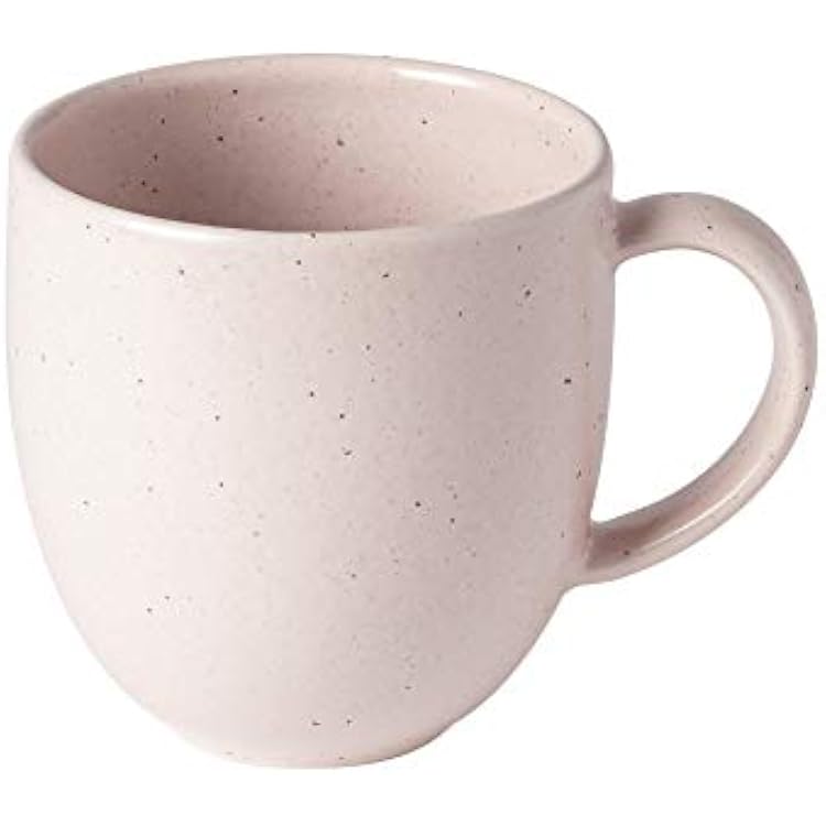 Casafina Ceramic Stoneware 11 oz. Mug - Pacifica Collection, Marshmallow Pink | Microwave & Dishwasher Safe Dinnerware | Food Safe Glazing | Restaurant Quality Drinkware