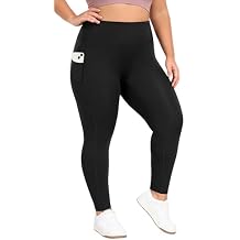 Heathyoga X-6XL Plus Size Leggings for Women with Pockets Tummy Control Plus Size Yoga Pants High Waist Workout Clothes