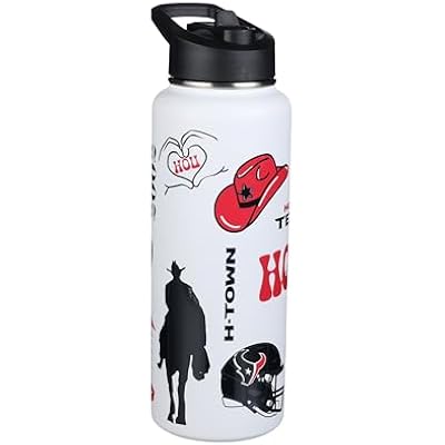 The Memory Company Officially Licensed NFL 34oz Water Bottle - Premium Stainless Steel Double-Wall Insulated, Leakproof Design