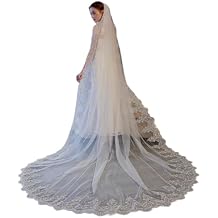 Cathedral Wedding Veil Long Bridal Veils 1 Layer Bride Veils Velo De Novia Accessoires Mariage