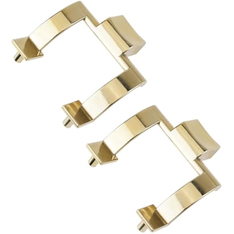 INCREWAY Towel Bar Brackets Set, Shower Door Zinc Alloy Handle Replacement Door Pull Handle Chrome Shower Door Handles for Shower Doors or Tub Enclosure, Gold