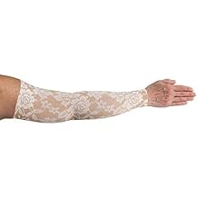 Lymphedivas Darling Tan Arm Sleeve 30-40mmHg Long with Diva Diamond Band (Large)